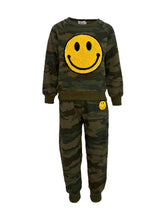 Load image into Gallery viewer, Lola + The Boys Camo Emoji Smiley Track Set