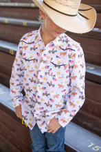 Load image into Gallery viewer, BlueQuail Grand Entry Pearl Snap Long Sleeve Shirt