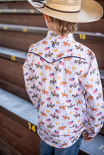 Load image into Gallery viewer, BlueQuail Grand Entry Pearl Snap Long Sleeve Shirt