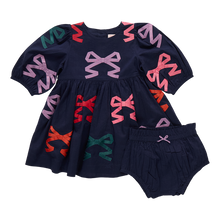 Load image into Gallery viewer, Pink Chicken Multi Bow Applique Brooke Dress Set