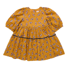 Load image into Gallery viewer, Pink Chicken Flying Footballs Maribelle Dress