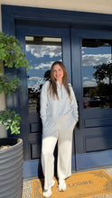 Load image into Gallery viewer, Varley Sally Half Zip Sweat & The Wide Leg Pant- Ivory Marl