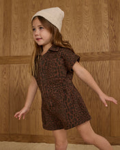 Load image into Gallery viewer, Rylee + Cru Utility Romper- Leopard