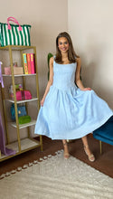Load image into Gallery viewer, ASTR The Label Thierry Linen Midi Dress- Blue