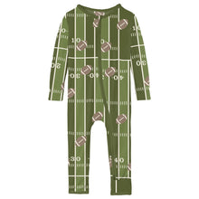 Load image into Gallery viewer, Kickee Pants Covertible Coverall- Pesto Football