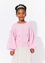 Load image into Gallery viewer, Lola + The Boys Pearl Bow Cardigan