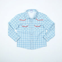 Load image into Gallery viewer, BlueQuail Tattersall Pearl Snap Long Sleeve Shirt