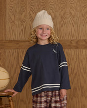 Load image into Gallery viewer, RYLEE + CRU CAMDEN LONG SLEEVE TEE-NAVY