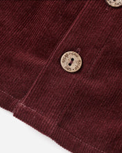 Load image into Gallery viewer, RYLEE + CRU BUTTON FRONT MINI SKIRT-BURGUNDY