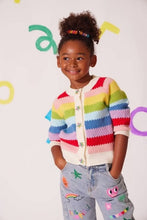 Load image into Gallery viewer, Lola + The Boys Rainbow Bright Knit Cardigan