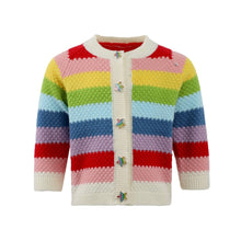 Load image into Gallery viewer, Lola + The Boys Rainbow Bright Knit Cardigan