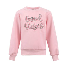 Load image into Gallery viewer, Lola + The Boys Sparkling Good Vibes Sweatshirt