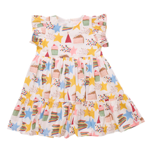 Load image into Gallery viewer, Pink Chicken Birthday Star Jennifer Dress