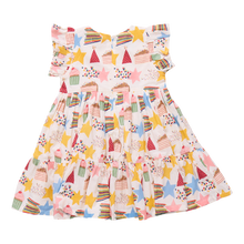 Load image into Gallery viewer, Pink Chicken Birthday Star Jennifer Dress