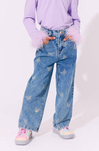 Load image into Gallery viewer, Lola + The Boys Crystal Butterfly Jeans