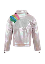 Load image into Gallery viewer, Lola + The Boys Rainbow Cloud Hologram Leather