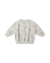 Load image into Gallery viewer, Quincy Mae Relaxed Fleece Sweatshirt Set- Reindeer