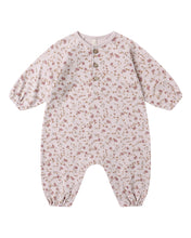 Load image into Gallery viewer, Quincy Mae Henley Bubble Jumpsuit- Garden