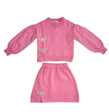 Load image into Gallery viewer, Lola + The Boys Pretty in Pink Bow Set
