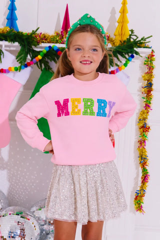 LOLA + THE BOYS MERRY GEM SWEATSHIRT