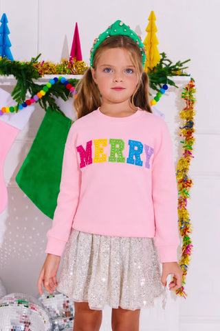 LOLA + THE BOYS MERRY GEM SWEATSHIRT