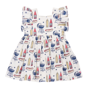 Pink Chicken Grilling Out Elsie Dress