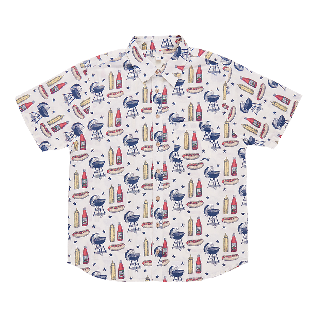 Pink Chicken Grilling Out Jack Shirt
