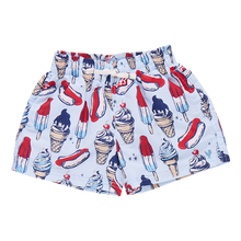 Load image into Gallery viewer, Pink Chicken Summer Treats Swim Trunks
