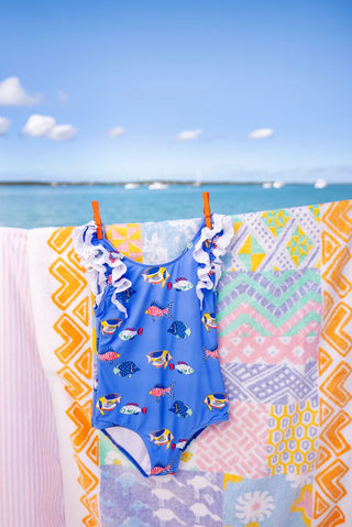THE BEAUFORT BONNET COMPANY RUEHLING RUFFLE BATHING SUIT