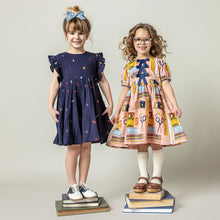 Load image into Gallery viewer, Pink Chicken School Supplies Hermione Dress
