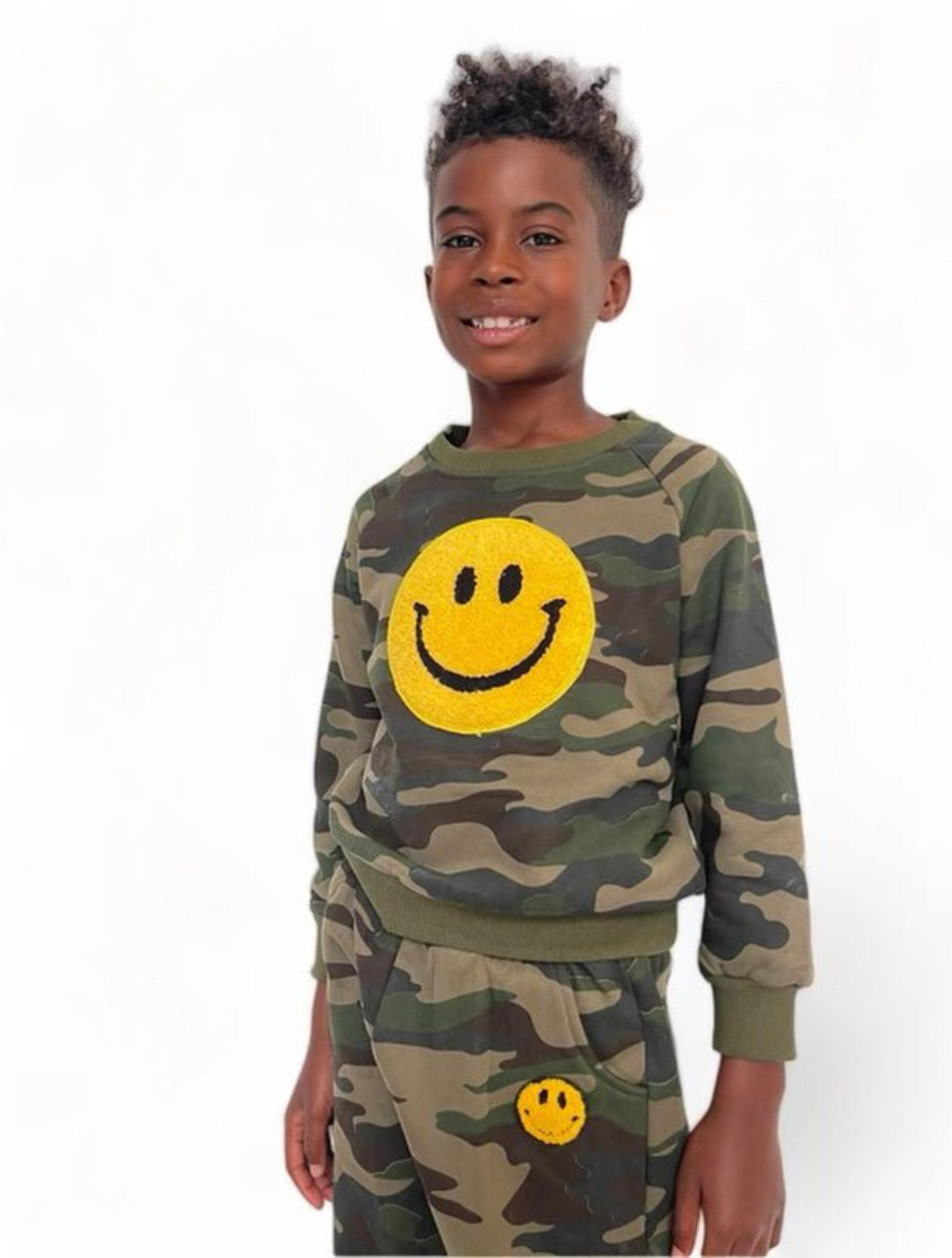 Lola + The Boys Camo Emoji Smiley Track Set