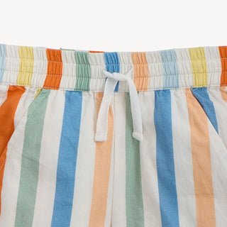 MAGNETIC ME MULTI STRIPE WOVEN SHORT AND SHIRT SET