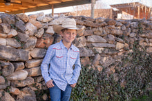 Load image into Gallery viewer, BlueQuail Tattersall Pearl Snap Long Sleeve Shirt
