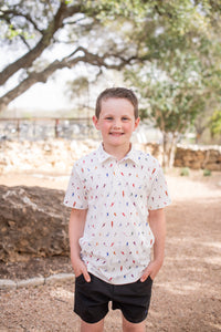 BlueQuail First Down Polo Short Sleeve Shirt