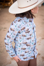 Load image into Gallery viewer, BlueQuail Western Buffalo Pearl Snap Long Sleeve Shirt
