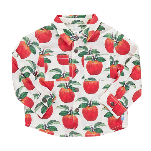 Pink Chicken Painted Apple Boys Jack Shirt