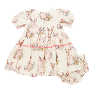 Pink Chicken Bunny Friends Maribelle Dress Set