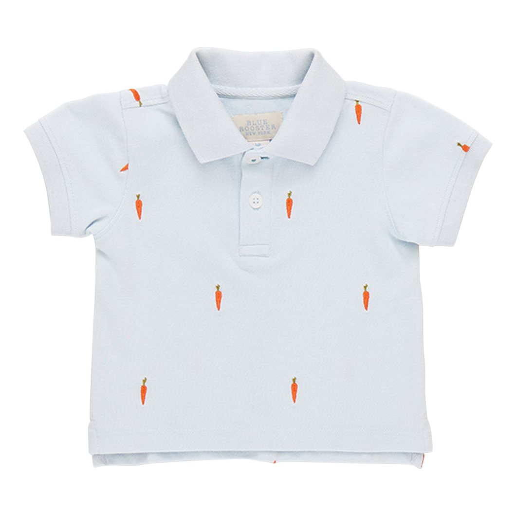 Pink Chicken Carrot Embroidery Alec Shirt