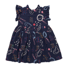 Load image into Gallery viewer, Pink Chicken Tic Tac Toe Jennifer Dress
