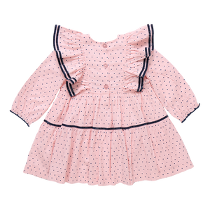 Pink Chicken Strawberry Cream Polka Dot Raphaela Dress