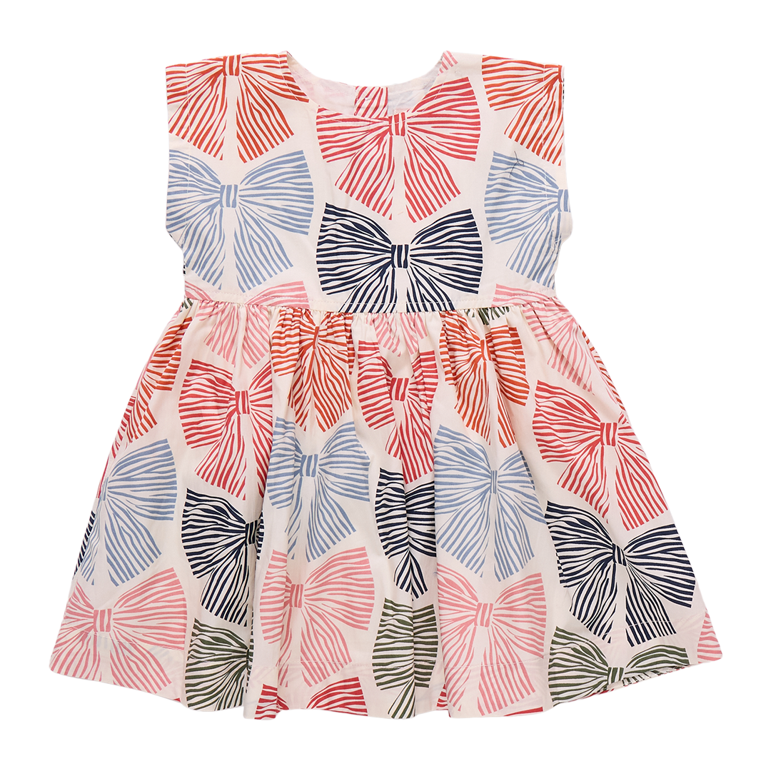 Pink Chicken Multi Striped Bows Adaline Dress – Ella Blu Boutique