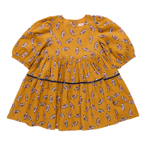 Pink Chicken Flying Footballs Maribelle Dress
