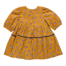 Load image into Gallery viewer, Pink Chicken Flying Footballs Maribelle Dress

