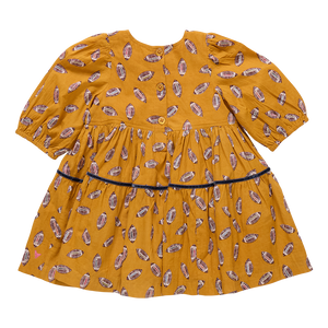 Pink Chicken Flying Footballs Maribelle Dress