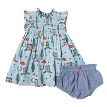 Load image into Gallery viewer, Pink Chicken Tiny Rodeo Stevie Dress Set
