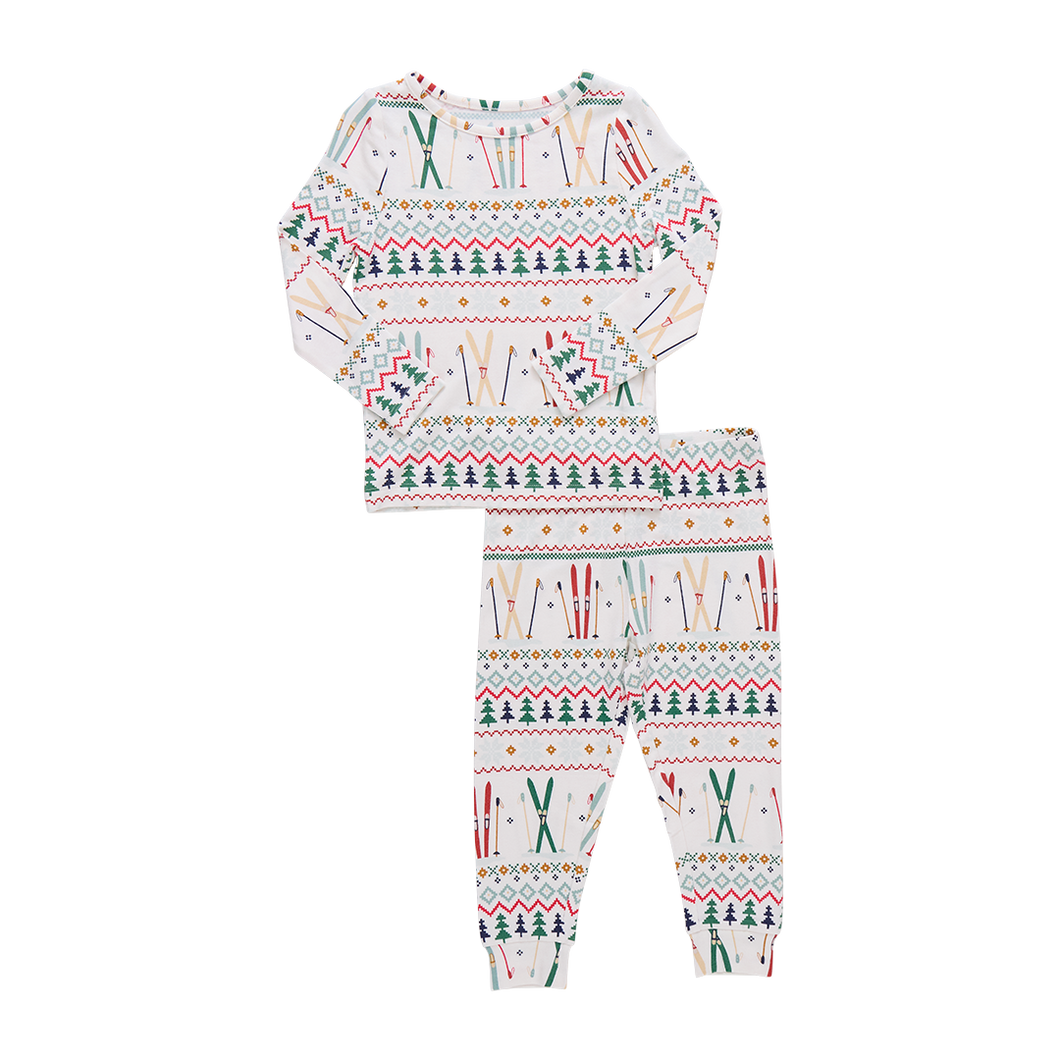 Pink Chicken Ski Fair Isle Bamboo PJ Set