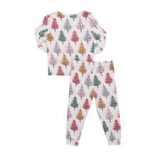 Load image into Gallery viewer, Pink Chicken Multi Trees Christmas Tree Bamboo PJ Set
