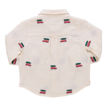 Load image into Gallery viewer, Pink Chicken Tree Farm Embroidery Jack Shirt
