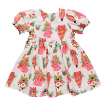 Load image into Gallery viewer, Pink Chicken Holly Bells Hermione Dress
