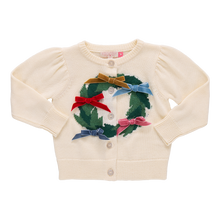 Load image into Gallery viewer, Pink Chicken Holiday Wreath Constance Sweater
